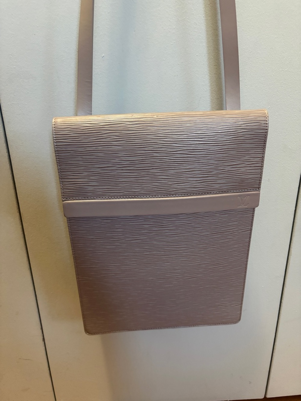 Louis Vuitton Epi Leather Crossbody in Mauve Pink and wallet